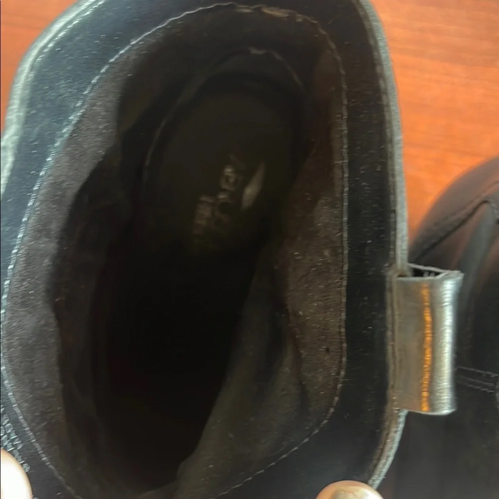 Black Leather Ankle Boots